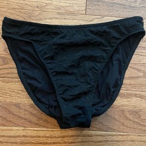 Jantzen black bikini swimsuit bottoms size Large